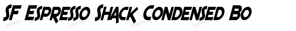 SF Espresso Shack Condensed Bold字体转换